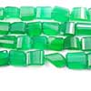 Natural Green Onyx Faceted Step Cut Tumble Nuggets Beads Strand 9 Inches and Size 13mm to 22mm Approx.
